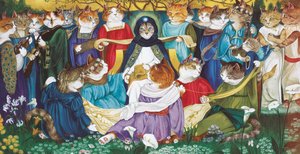 Ilustração de Cats Galore! Um Compêndio de Gatos Cultivados (pub. 2015) de Susan Herbert