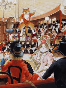 Ilustração de Cats Galore! Um Compêndio de Gatos Cultivados (pub. 2015) de Susan Herbert