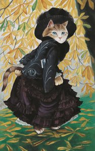 Ilustração de Cats Galore! Um Compêndio de Gatos Cultivados (pub. 2015) de Susan Herbert