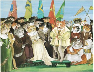 Ilustração de Opera Cats (pub. 1997) de Susan Herbert