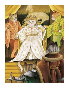 Ilustração de Shakespeare Cats: Livro de cartazes (pub. 2016) de Susan Herbert