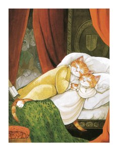 Ilustração de Shakespeare Cats: Livro de cartazes (pub. 2016) de Susan Herbert