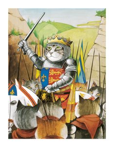 Ilustração de Shakespeare Cats: Livro de cartazes (pub. 2016) de Susan Herbert