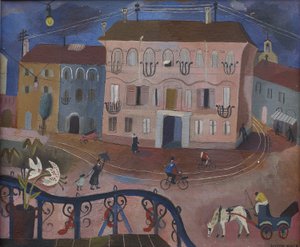 Cena de rua (óleo sobre tela)