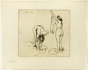 Duas mulheres se secando de Suzanne Valadon