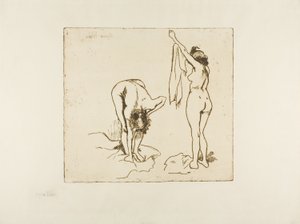 Duas mulheres se secando de Suzanne Valadon
