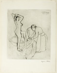 Mulher em seu banho de Suzanne Valadon