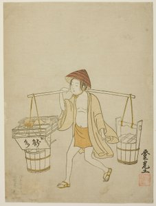 Um vendedor de água de Suzuki Harunobu