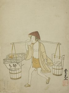 Um vendedor de água, 1765 de Suzuki Harunobu