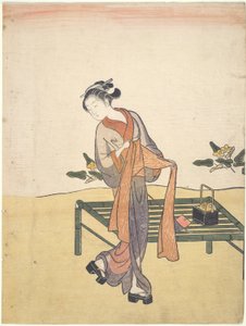 Beleza se refrescando de Suzuki Harunobu