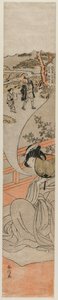 Cortesã Sonhando com sua infância, c. 1770 de Suzuki Harunobu