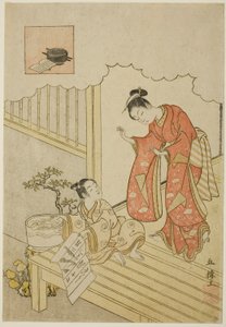 Ono no Komachi Kazuchika g de Suzuki Harunobu