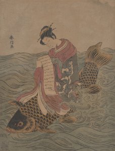 Paródia de um imortal chinês. de Suzuki Harunobu