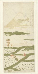 Plantadores de arroz de Suzuki Harunobu