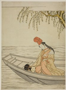 Membro da Dançarina do Hakubyo Asazuma Boa t de Suzuki Harunobu