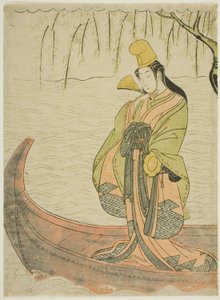Membro do end jin g da dançarina de Hakubyo, asazuma boa de Suzuki Harunobu