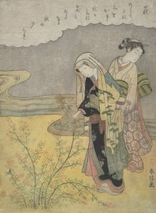 O trevo de Bush Hagi, ca. 1766., c. 1766. de Suzuki Harunobu