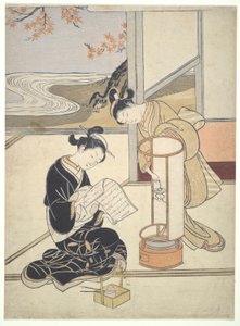 O brilho noturno de Andon: Zashiki Hakkei de Suzuki Harunobu