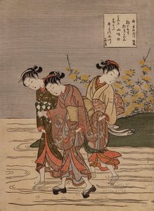 O rio Jewel em Ide ", da série" Os seis rios da joia " de Suzuki Harunobu