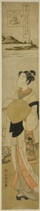 O rio Koya Jewel (Koya no Tamagawa), da série "Six Jewel Rivers in Popular Customs (Fuzoku Mu Tamagawa)" de Suzuki Harunobu