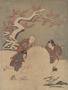 A Bola de Neve, 1770., 1770. de Suzuki Harunobu