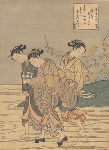 O rio Tama em Ide, província de Yamashiro, provavelmente 1766., provavelmente 1766. de Suzuki Harunobu