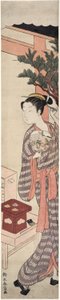A barraca de chá - Kagiya Osen de Suzuki Harunobu