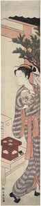 A barraca do chá - Kagiya Osen, c.1769 de Suzuki Harunobu