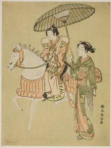 O jovem cavaleiro de Suzuki Harunobu