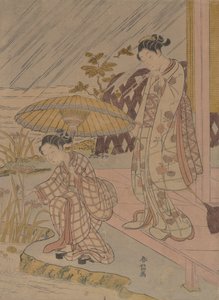 Vendo Iris na Chuva, 1764-70., 1764-70. de Suzuki Harunobu