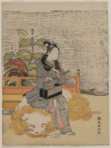Juventude como um Monju Stand-in de Suzuki Harunobu