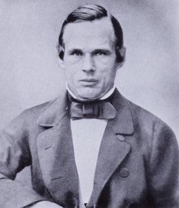 Anders Jonas Angstrom, físico e astrônomo sueco proeminente no desenvolvimento da espectroscopia (foto a p/b)