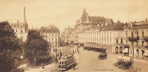Malmo: Gustaf Adolfs torg (fotografia a preto e branco) de Swedish Photographer
