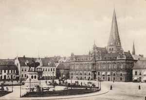 Sverige / Suécia: Skane, Malmo, Stortorget Och Radhuset (foto a p/b) de Swedish Photographer