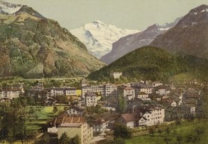 Oberland Bernês: Interlaken, vista geral (foto a cores) de Swiss Photographer