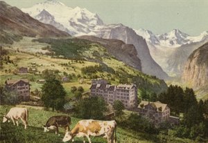 Bernese Oberland: Wengen (foto colorida) de Swiss Photographer