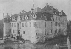 Castelo de Bottmingen, perto de Basileia (foto a p/b) de Swiss Photographer