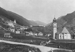Disentis, Vue generale (foto a p/b) de Swiss Photographer