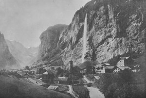 Lauterbrunnen, Cascade du Staubbach (foto a p/b) de Swiss Photographer