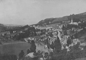 Lichtensteig, Toggenbourg, Canton de Saint-Gall (foto a p/b) de Swiss Photographer