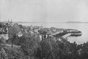 Neuchatel, Vue Generale (foto a p/b) de Swiss Photographer
