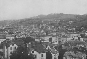 St. Gallen, Vista geral (foto a p/b) de Swiss Photographer