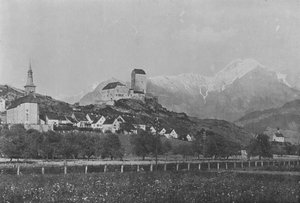 Sargans, Vale do Reno (foto a p/b) de Swiss Photographer
