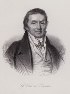 Charles Victor de Bonstetten, político e escritor suíço (gravura) de Swiss School