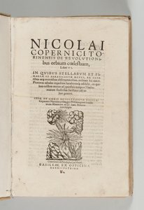 Por Nicolaus Copernicus (1473-1543) com as revoluções dos livros falantes de Nicolaus Copernicus, o primeiro por Johann Rheticus (1514-74), Basel: Thomas Peter de Swiss School