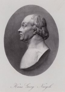 Hans Georg Nageli, compositor e editor suíço (gravura) de Swiss School