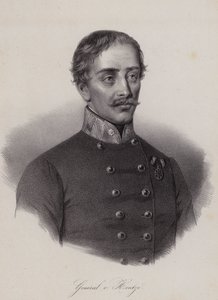 Heinrich Hentzi von Arthurm, general húngaro do exército do Império Austríaco (gravura)
