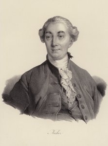 Jacques Necker, banqueiro suíço (gravura) de Swiss School