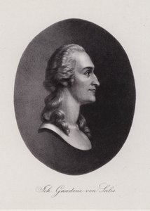 Johann Gaudenz von Salis-Seewis, poeta suíço (gravura) de Swiss School