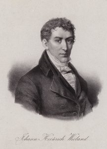 Johann Heinrich Wieland, advogado e político suíço na República Helvética (gravura) de Swiss School